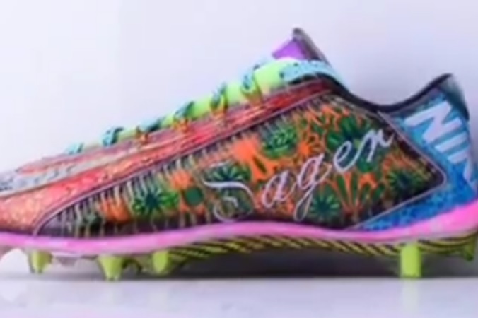 OBJ Will Auction Off These Custom Cleats To Benefit The Sager Strong  Foundation •