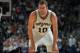 SAN ANTONIO, TX - DECEMBER 14: David Lee #10 of the San Antonio Spurs is seen during the game against the Boston Celtics on December 14, 2016 at the AT&T Center in San Antonio, Texas. NOTE TO USER: User expressly acknowledges and agrees that, by downloading and or using this photograph, user is consenting to the terms and conditions of the Getty Images License Agreement. Mandatory Copyright Notice: Copyright 2016 NBAE (Photos by Mark Sobhani/NBAE via Getty Images)