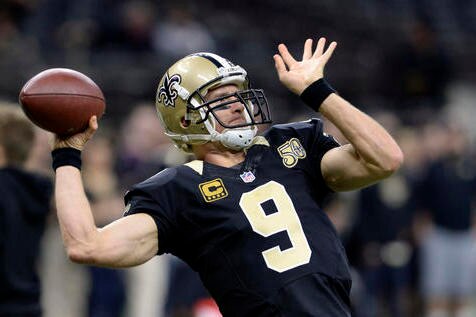 Carte Drew Brees 2020 Panini Playoff Behind The Numbers Red Saints #BTN-15