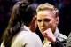 Ronda Rousey during her staredown with UFC bantamweight champion Amanda Nunes in November.
