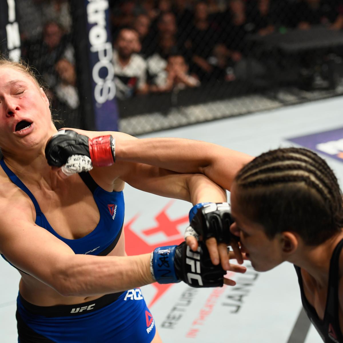 How many times has Ronda Rousey lost a fight?