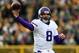 GREEN BAY, WI - DECEMBER 24: Sam Bradford #8 of the Minnesota Vikings looks to pass during a game against the Green Bay Packers at Lambeau Field on December 24, 2016 in Green Bay, Wisconsin. The Packers defeated the Vikings 38-25. (Photo by Stacy Revere/Getty Images)