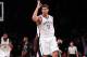 NEW YORK, NY - NOVEMBER 29: Brook Lopez #11 of the Brooklyn Nets reacts after hitting a three pointer against the Los Angeles Clippers in the second half at Barclays Center on November 29, 2016 in the Brooklyn borough of New York City. NOTE TO USER: User expressly acknowledges and agrees that, by downloading and or using this photograph, User is consenting to the terms and conditions of the Getty Images License Agreement. (Photo by Michael Reaves/Getty Images)