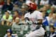 MILWAUKEE, WI - SEPTEMBER 23: Brandon Phillips #4 of the Cincinnati Reds hits a single in the second inning against the Milwaukee Brewers at Miller Park on September 23, 2016 in Milwaukee, Wisconsin. (Photo by Dylan Buell/Getty Images)