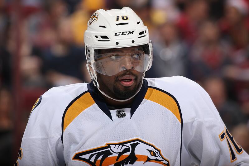 Predators P K Subban Placed On Injured Reserve With Upper Body