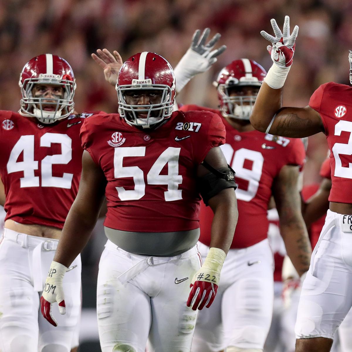 Alabama Football: Initial Predictions for the Tide's 2017 Depth Chart ...