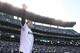 SEATTLE, WA - JUNE 08: Former Seattle Mariners great Edgar Martinez waves to the crowd as he heads to the mound to throw out the ceremonial first pitch prior to the game between the Seattle Mariners and the Los Angeles Dodgers at Safeco Field on June 8, 2012 in Seattle, Washington. (Photo by Otto Greule Jr/Getty Images)