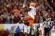 TAMPA, FL - JANUARY 09: Wide receiver Mike Williams #7 of the Clemson Tigers makes a reception against defensive back Anthony Averett #28 of the Alabama Crimson Tide during the fourth quarter of the 2017 College Football Playoff National Championship Game at Raymond James Stadium on January 9, 2017 in Tampa, Florida. (Photo by Jamie Squire/Getty Images)