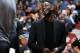 MINNEAPOLIS, MN - APRIL 13: Kevin Garnett #21 of the Minnesota Timberwolves looks on during the game against the New Orleans Pelicans on April 13, 2016 at Target Center in Minneapolis, Minnesota. NOTE TO USER: User expressly acknowledges and agrees that, by downloading and or using this Photograph, user is consenting to the terms and conditions of the Getty Images License Agreement. Mandatory Copyright Notice: Copyright 2016 NBAE (Photo by David Sherman/NBAE via Getty Images)