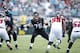 JACKSONVILLE, FL - DECEMBER 20: Luke Joeckel #76 of the Jacksonville Jaguars blocks against the Atlanta Falcons during the game at EverBank Field on December 20, 2015 in Jacksonville, Florida. The Falcons defeated the Jaguars 23-17. (Photo by Joe Robbins/Getty Images)