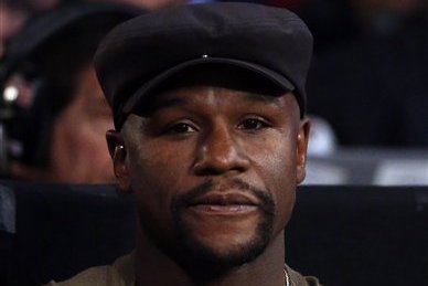 Floyd Mayweather attends a fight between Jessie Vargas and Manny Pacquiao Saturday, Nov. 5, 2016, in Las Vegas. (AP Photo/Isaac Brekken)