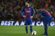 BARCELONA, SPAIN - JANUARY 11: Neymar JR (R) and Lionel Messi of Barcelona look on during the Copa del Rey Round of 16 Second Leg match between FC Barcelona and Athletic Club at Camp Nou on January 11, 2017 in Barcelona, Spain. (Photo by Manuel Queimadelos Alonso/Getty Images)