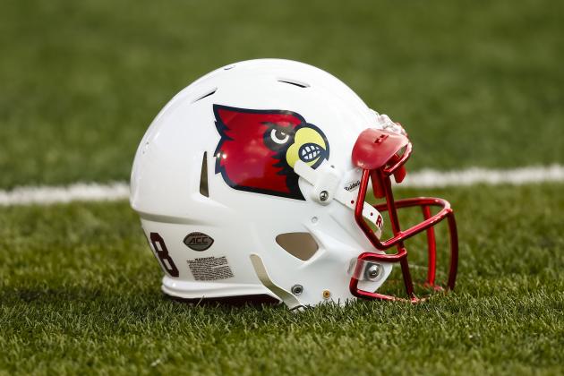 LOUISVILLE, KY - SEPTEMBER 01: Detail view of a Louisville Cardinals helmet seen before the game against the Charlotte 49ers at Papa John's Cardinal Stadium on September 1, 2016 in Louisville, Kentucky. Louisville defeated Charlotte 70-14. (Photo by Michael Hickey/Getty Images)