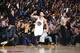 OAKLAND, CA - JANUARY 16: Stephen Curry #30 of the Golden State Warrior celebrates against the Cleveland Cavaliers on January 16, 2017 at ORACLE Arena in Oakland, California. NOTE TO USER: User expressly acknowledges and agrees that, by downloading and or using this photograph, user is consenting to the terms and conditions of Getty Images License Agreement. Mandatory Copyright Notice: Copyright 2017 NBAE (Photo by Nathaniel S. Butler/NBAE via Getty Images)