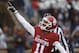 NORMAN, OK - DECEMBER 3: Wide receiver Dede Westbrook #11 of the Oklahoma Sooners celebrates a touchdown against the Oklahoma State Cowboys December 3, 2016 at Gaylord Family-Oklahoma Memorial Stadium in Norman, Oklahoma. (Photo by Brett Deering/Getty Images)