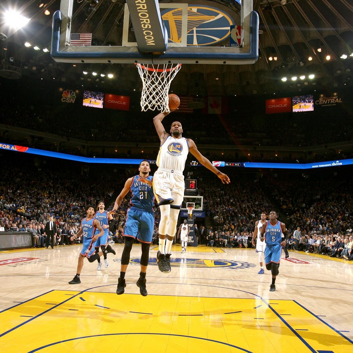 Thunder vs. Warriors Score, Highlights, Reaction from 2017 Regular