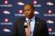 ENGLEWOOD, CO - JANUARY 12: Vance Josepf addresses the media after being introduced as the Denver Broncos new head coach during a press conference at the Paul D. Bowlen Memorial Broncos Centre on January 12, 2017 in Englewood, Colorado. (Photo by Matthew Stockman/Getty Images)