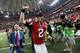 ATLANTA, GA - JANUARY 14: Matt Ryan #2 of the Atlanta Falcons reacts after beatting the Seattle Seahawks at the Georgia Dome on January 14, 2017 in Atlanta, Georgia. (Photo by Streeter Lecka/Getty Images)