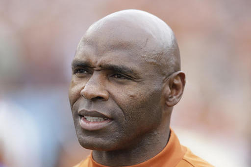 Texas head coach Charlie Strong before an NCAA college football game against TCU, Friday, Nov. 25, 2016, in Austin, Texas. (AP Photo/Eric Gay)