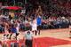 HOUSTON, TX - JANUARY 20: Kevin Durant #35 of the Golden State Warriors shoots the ball during a game against the Houston Rockets on January 20, 2017 at the Toyota Center in Houston, Texas. NOTE TO USER: User expressly acknowledges and agrees that, by downloading and/or using this photograph, user is consenting to the terms and conditions of the Getty Images License Agreement. Mandatory Copyright Notice: Copyright 2017 NBAE (Photo by Bill Baptist/NBAE via Getty Images)