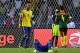 Gabon's forward Pierre-Emerick Aubameyang reacts at the end of the 2017 Africa Cup of Nations group A football match between Cameroon and Gabon at the Stade de l'Amitie Sino-Gabonaise in Libreville on January 22, 2017. / AFP / GABRIEL BOUYS (Photo credit should read GABRIEL BOUYS/AFP/Getty Images)