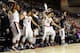 SPOKANE, WA - DECEMBER 21: The Gonzaga Bulldogs cheer from the bench in the second half against the South Dakota Coyotes at McCarthey Athletic Center on December 21, 2016 in Spokane, Washington. Gonzaga defeated South Dakota 102-65. (Photo by William Mancebo/Getty Images)