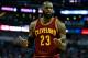 NEW ORLEANS, LA - JANUARY 23: LeBron James #23 of the Cleveland Cavaliers argues a call during the first half of a game agasint the New Orleans Pelicans at the Smoothie King Center on January 23, 2017 in New Orleans, Louisiana. NOTE TO USER: User expressly acknowledges and agrees that, by downloading and or using this photograph, User is consenting to the terms and conditions of the Getty Images License Agreement. (Photo by Sean Gardner/Getty Images)