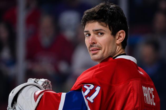 MONTREAL, QC - NOVEMBER 08:  Carey Price #31 of the Montreal Canadiens looks on during the NHL game against the Boston Bruins at the Bell Centre on November 8, 2016 in Montreal, Quebec, Canada.  The Montreal Canadiens defeated the Boston Bruins 3-2.  (Photo by Minas Panagiotakis/Getty Images)