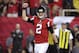 ATLANTA, GA - JANUARY 22: Matt Ryan #2 of the Atlanta Falcons reacts after a touchdown in the fourth quarter against the Green Bay Packers in the NFC Championship Game at the Georgia Dome on January 22, 2017 in Atlanta, Georgia. (Photo by Rob Carr/Getty Images)