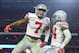 GLENDALE, AZ - DECEMBER 31: Damon Webb #7 of the Ohio State Buckeyes and Malik Hooker #24 react during the first half of the 2016 PlayStation Fiesta Bowl against the Clemson Tigers at University of Phoenix Stadium on December 31, 2016 in Glendale, Arizona. (Photo by Jennifer Stewart/Getty Images)