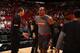 MIAMI, FL - FEBRUARY 1: Dwight Howard #8 of the Atlanta Hawks is introduced before a game against the Miami Heat on February 1, 2017 at American Airlines Arena in Miami, Florida. NOTE TO USER: User expressly acknowledges and agrees that, by downloading and/or using this photograph, user is consenting to the terms and conditions of the Getty Images License Agreement. Mandatory Copyright Notice: Copyright 2017 NBAE (Photo by Issac Baldizon/NBAE via Getty Images)