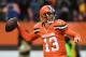 CLEVELAND, OH - NOVEMBER 20: Josh McCown #13 of the Cleveland Browns throws a pass during the fourth quarter against the Pittsburgh Steelers at FirstEnergy Stadium on November 20, 2016 in Cleveland, Ohio. (Photo by Jason Miller/Getty Images)