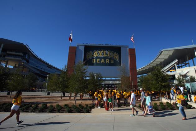 WACO, TX - SEPTEMBER 12:  A general view of McLane Stadium before a game between the Lamar Cardinals and the Baylor Bears on September 12, 2015 in Waco, Texas.  (Photo by Ronald Martinez/Getty Images)