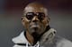 TUSCALOOSA, AL - NOVEMBER 19: Former Chattanooga and NFL player Terrell Owens looks on from the sidelines during the game between the Chattanooga Mocs and Alabama Crimson Tide at Bryant-Denny Stadium on November 19, 2016 in Tuscaloosa, Alabama. (Photo by Kevin C. Cox/Getty Images)
