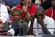 Oracene Price and Richard Williams watch at the 1998 U.S. Open.