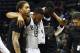 MILWAUKEE, WI - FEBRUARY 08: Jabari Parker #12 of the Milwaukee Bucks is helped off the court by Michael Beasley (L) and Thon Maker during the second half of a game against the Miami Heat at the BMO Harris Bradley Center on February 8, 2017 in Milwaukee, Wisconsin. NOTE TO USER: User expressly acknowledges and agrees that, by downloading and or using this photograph, User is consenting to the terms and conditions of the Getty Images License Agreement. (Photo by Stacy Revere/Getty Images)