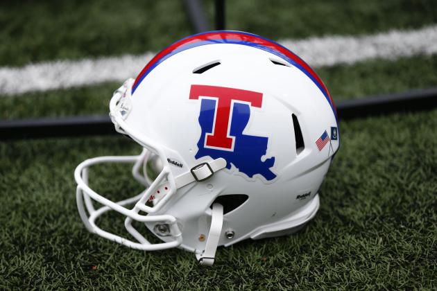 BOWLING GREEN, KY - DECEMBER 03: A Louisiana Tech Bulldogs helmet is seen during the game against the Western Kentucky Hilltoppers at Houchens-Smith Stadium on December 3, 2016 in Bowling Green, Kentucky. Western Kentucky defeated Louisiana Tech 58-44. (Photo by Michael Hickey/Getty Images)