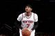 NEW YORK, NY - FEBRUARY 4: Carmelo Anthony #7 of the New York Knicks shoots a free throw against the Cleveland Cavaliers on February 4, 2017 at Madison Square Garden in New York City, New York. NOTE TO USER: User expressly acknowledges and agrees that, by downloading and or using this photograph, User is consenting to the terms and conditions of the Getty Images License Agreement. Mandatory Copyright Notice: Copyright 2017 NBAE (Photo by Nathaniel S. Butler/NBAE via Getty Images)