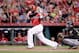 CINCINNATI, OH - SEPTEMBER 16: Brandon Phillips #4 of the Cincinnati Reds hits a run scoring single in the first inning against the Pittsburgh Pirates at Great American Ball Park on September 16, 2016 in Cincinnati, Ohio. (Photo by Andy Lyons/Getty Images)
