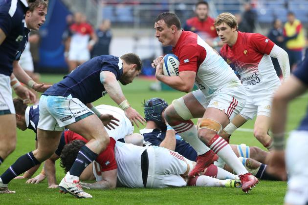 PARIS, FRANCE - FEBRUARY 12: Louis Picamoles of France in action during the RBS 6 Nations tournament match between France and Scotland at Stade de France on February 12, 2017 in Saint-Denis near Paris, France. (Photo by Jean Catuffe/Getty Images)