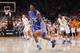 KNOXVILLE, TN - JANUARY 24: De'Aaron Fox #0 of the Kentucky Wildcats handles the ball against the Tennessee Volunteers during the game at Thompson-Boling Arena on January 24, 2017 in Knoxville, Tennessee. Tennessee defeated Kentucky 82-80. (Photo by Joe Robbins/Getty Images)