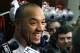 New England Patriots wide receiver Michael Floyd speaks to media at his locker after NFL football practice, Wednesday, Jan. 11, 2017, in Foxborough, Mass. (AP Photo/Elise Amendola)