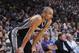 SACRAMENTO, CA - NOVEMBER 16: Manu Ginobili #20 of the San Antonio Spurs looks on during the game against the Sacramento Kings on November 16, 2016 at Golden 1 Center in Sacramento, California. NOTE TO USER: User expressly acknowledges and agrees that, by downloading and or using this photograph, User is consenting to the terms and conditions of the Getty Images Agreement. Mandatory Copyright Notice: Copyright 2016 NBAE (Photo by Rocky Widner/NBAE via Getty Images)