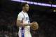 PHILADELPHIA, PA - FEBRUARY 8: Jahlil Okafor #8 of the Philadelphia 76ers looks on against the San Antonio Spurs at the Wells Fargo Center on February 8, 2017 in Philadelphia, Pennsylvania. The Spurs defeated the 76ers 111-103. NOTE TO USER: User expressly acknowledges and agrees that, by downloading and or using this photograph, User is consenting to the terms and conditions of the Getty Images License Agreement. (Photo by Mitchell Leff/Getty Images)