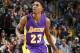DALLAS, TX - JANUARY 22: Lou Williams #23 of the Los Angeles Lakers handles the ball against the Dallas Mavericks on January 22, 2017 at the American Airlines Center in Dallas, Texas. NOTE TO USER: User expressly acknowledges and agrees that, by downloading and or using this photograph, User is consenting to the terms and conditions of the Getty Images License Agreement. Mandatory Copyright Notice: Copyright 2017 NBAE (Photo by Danny Bollinger/NBAE via Getty Images)