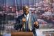LOS ANGELES, CA - AUGUST 23: Former NBA player Earvin 'Magic' Johnson speaks onstage at the Los Angeles Football Club stadium groundbreaking ceremony on August 23, 2016 in Los Angeles, California. (Photo by Emma McIntyre/Getty Images)