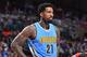PHILADELPHIA, PA - DECEMBER 5: Wilson Chandler #21 of the Denver Nuggets looks on against the Philadelphia 76ers at Wells Fargo Center on December 5, 2016 in Philadelphia, Pennsylvania NOTE TO USER: User expressly acknowledges and agrees that, by downloading and/or using this Photograph, user is consenting to the terms and conditions of the Getty Images License Agreement. Mandatory Copyright Notice: Copyright 2016 NBAE (Photo by Jesse D. Garrabrant/NBAE via Getty Images)