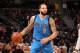 AUBURN HILLS, MI - FEBRUARY 15: Deron Williams #8 of the Dallas Mavericks handles the ball against the Detroit Pistons on February 15, 2017 at The Palace of Auburn Hills in Auburn Hills, Michigan. NOTE TO USER: User expressly acknowledges and agrees that, by downloading and/or using this photograph, User is consenting to the terms and conditions of the Getty Images License Agreement. Mandatory Copyright Notice: Copyright 2017 NBAE (Photo by Brian Sevald/NBAE via Getty Images)