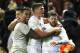 CARDIFF, WALES - FEBRUARY 11: Elliot Daly (R) of England celebrates with team mates after scoring the match winning try during the RBS Six Nations match between Wales and England at the Principality Stadium on February 11, 2017 in Cardiff, Wales. (Photo by David Rogers/Getty Images)