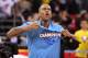 BEIJING, CHINA - MARCH 30: Stephon Marbury#3 of the Beijing Ducks celebrates after winning Game 5 the 2012 CBA Championship Finals against the Guangdong Southern Tigers at the MasterCard Center on March 30, 2012 in Beijing,China. (Photo by Gu Zhichao/Sports Illustrated China/Getty Images)